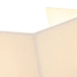 Moderne wandlamp jute wit met stoffen kap- Vete