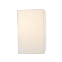 Moderne wandlamp jute wit met stoffen kap- Vete