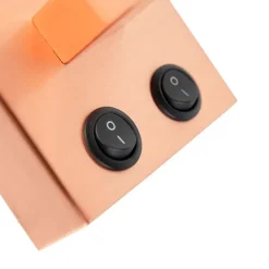 Moderne wandlamp koper met kap velours zwart - Brescia