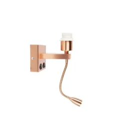 Moderne wandlamp koper met flexarm - Brescia Combi