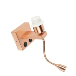 Moderne wandlamp koper met flexarm - Brescia Combi