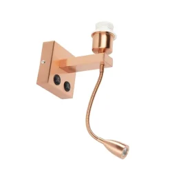 Moderne wandlamp koper met flexarm - Brescia Combi