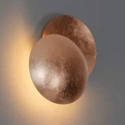 Moderne wandlamp koper rond 20cm - Sunrise