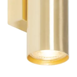Moderne wandlamp messing 2-lichts - Jeana