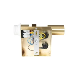 Moderne wandlamp messing met leeslamp - Brescia