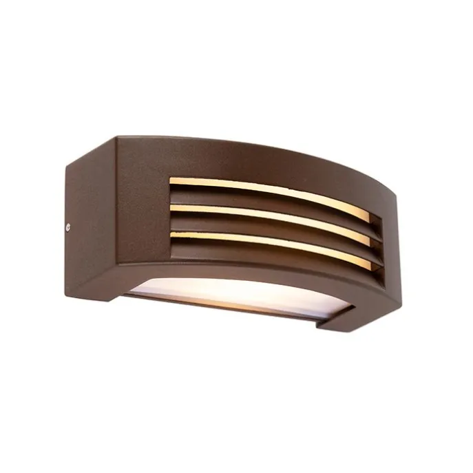 Moderne wandlamp roestbruin IP44 - Hurricane 1