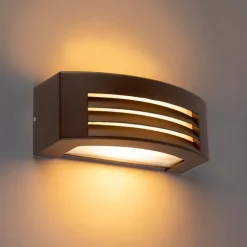 Moderne wandlamp roestbruin IP44 - Hurricane 1