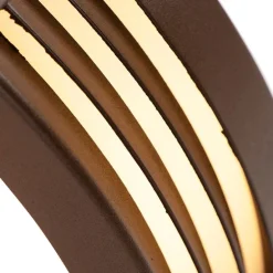 Moderne wandlamp roestbruin IP44 - Hurricane 1