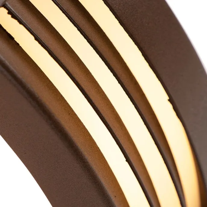 Moderne wandlamp roestbruin IP44 - Hurricane 1