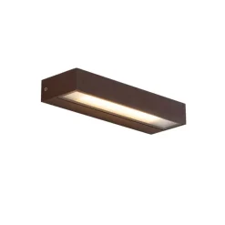 Moderne wandlamp roestbruin incl. LED IP65 - Hannah