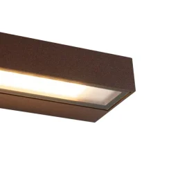 Moderne wandlamp roestbruin incl. LED IP65 - Hannah