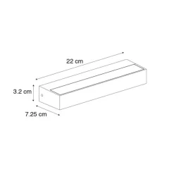 Moderne wandlamp roestbruin incl. LED IP65 - Hannah