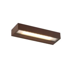Moderne wandlamp roestbruin incl. LED IP65 - Hannah