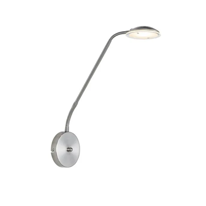 Moderne wandlamp staal incl. LED - Eva