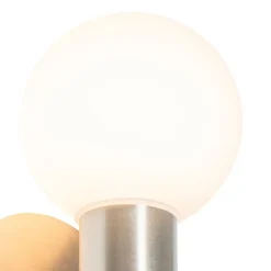 Moderne wandlamp staal IP44 - Cederic Up