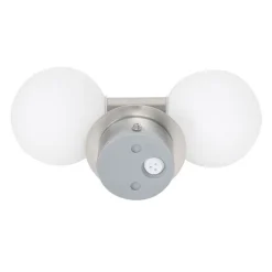 Moderne wandlamp staal IP44 2-lichts - Cederic