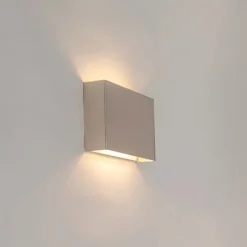 Moderne wandlamp staal 2-lichts - Otan