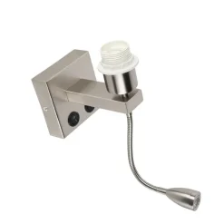 Moderne wandlamp staal met flexarm - Brescia Combi