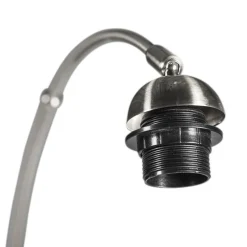 Moderne wandlamp staal zonder kap - Boog
