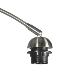 Moderne wandlamp staal zonder kap - Boog