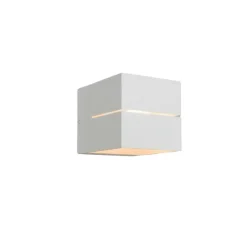 Moderne wandlamp wit 9,7 cm - Transfer Groove