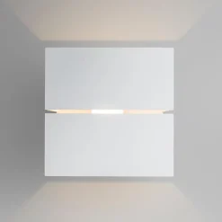 Moderne wandlamp wit 9,7 cm - Transfer Groove