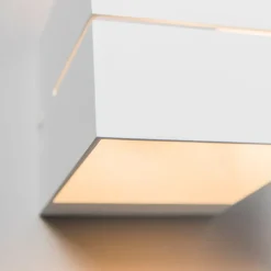 Moderne wandlamp wit 9,7 cm - Transfer Groove