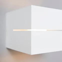 Moderne wandlamp wit 9,7 cm - Transfer Groove