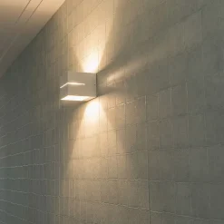 Moderne wandlamp wit 9,7 cm - Transfer Groove