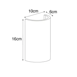 Moderne wandlamp wit incl. Wifi G9 - Colja Novo