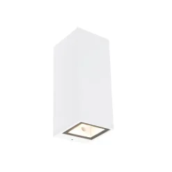 Moderne wandlamp wit 2-lichts AR70 IP54 - Baleno