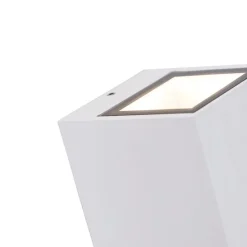 Moderne wandlamp wit 2-lichts AR70 IP54 - Baleno