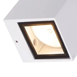 Moderne wandlamp wit 2-lichts AR70 IP54 - Baleno