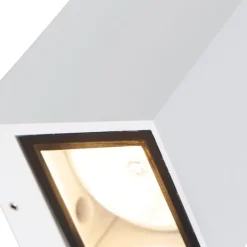 Moderne wandlamp wit 2-lichts AR70 IP54 - Baleno