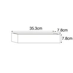 Moderne wandlamp wit 2-lichts - Tjada Novo