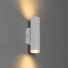 Moderne wandlamp wit 2-lichts GU10 50mm - Jeana