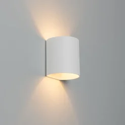 Moderne wandlamp wit met lichteffect - Sabbio