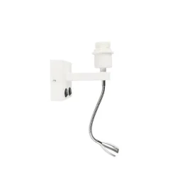 Moderne wandlamp wit met flexarm - Brescia Combi