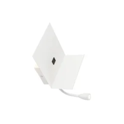 Moderne wandlamp wit met USB en flexarm - Flero