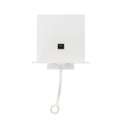 Moderne wandlamp wit met USB en flexarm - Flero