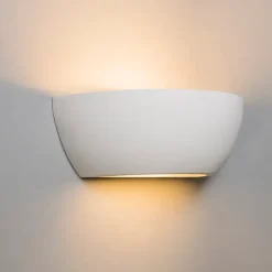 Moderne wandlamp wit met lichteffect - Hiske