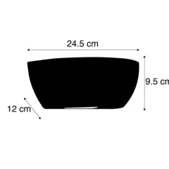 Moderne wandlamp wit met lichteffect - Hiske