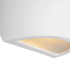 Moderne wandlamp wit met lichteffect - Hiske