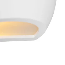 Moderne wandlamp wit met lichteffect - Hiske