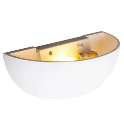 Moderne wandlamp wit met lichteffect - Hiske