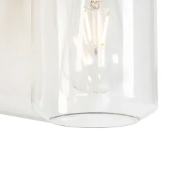 Moderne wandlamp wit met helde glas IP54 - Marshall
