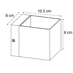 Moderne wandlamp wit met lichteffect - Transfer