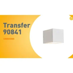 Moderne wandlamp wit met lichteffect - Transfer