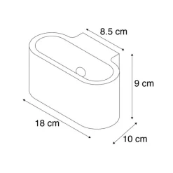 Moderne wandlamp wit plat - Gipsy Arles