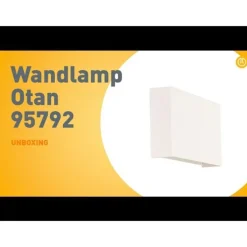 Moderne wandlamp wit rechthoekig 2-lichts- Otan